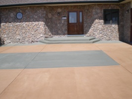 patio entrance micro-topping