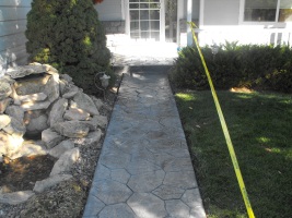 front walk stamping